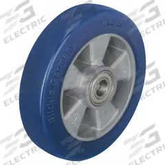 APPROVED VENDOR Caster Wheel: 4 7/8 in Wheel Dia., 2 1/8 in Wheel Wd, Polyurethane, Aluminum, Std (MPN ALBS 127/20K-BB0.5). Key specifications — Brand: APPROVED VENDOR; Wheel/Tread Color: Blue.