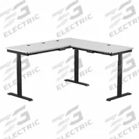 VERSADESK Standing Desk: White, Wood, 60 in Overall Wd, 60 in Overall Dp, 45 1/2 in Max Desktop Ht (MPN VT1296060-01-05). Key specifications — attr989930: Black; attr989931: Steel; attr989903: VERSADESK; attr989914: White; attr989916: Wood.