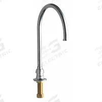 CHICAGO FAUCETS Spout: Spout, Gooseneck, Swivel Spout, Brass, Polished Chrome, 1.5 gpm Flow Rate (MPN 626-GN8FCABCP). Key specifications — Includes: Mounting Hardware; Product Type: Spout; Spout Style: Swivel; Body Material: Brass; Color/Finish: Polished Chrome; Brand: CHICAGO FAUCETS.