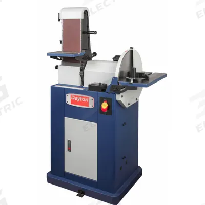Dayton Belt and Disc Sander: For Metal/Plastic/Wood, 115 V, Single-Phase, 2 hp - Floor Standing Belt & Disc Machines