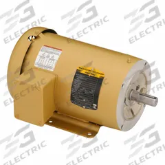 BALDOR General Purpose Motor: C-Face Mount, Totally Enclosed Fan Cooled, 2 hp, 230/460V AC (MPN CEM3558T). Key specifications — Brand: BALDOR; Nameplate Voltage @ 60 Hz: 230/460V AC; Full Load Current @ 60 Hz: 5.8/2.9 A; Nameplate RPM @ 60 Hz: 1,200 RPM; Motor Enclosure: TEFC.