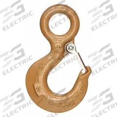CROSBY Sling Hook: 6,000 lb Working Load Limit, 100 Hook Grade, Alloy Steel, 1/32 in Material Thick (MPN 1022413). Key specifications — Color: Gold; Brand: CROSBY; Visual Indicator Markings: Deformation & Max Angle.