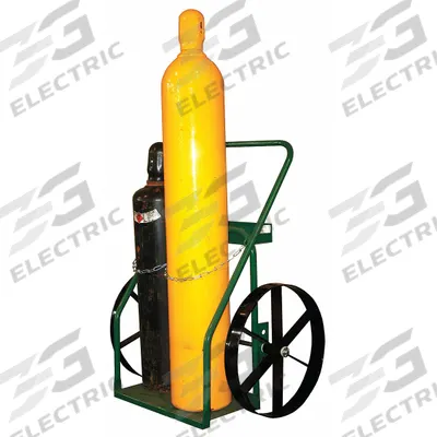 SAFTCART Cylinder Hand Truck: 780 lb, Side by Side, 2 Cylinder - Welding Cylinder Hand Trucks