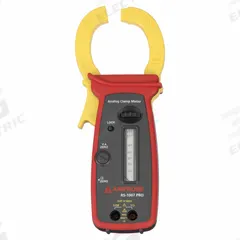 AMPROBE Analog Clamp Meter: Avg, CAT IV 600V, 1,000 A Max AC Current Measurement, Clamp Jaw (MPN RS-1007 PRO). Key specifications — Calibration Certificate Included: No Certification Included; Safety Rating: CAT IV 600V; Brand: AMPROBE.