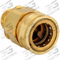 SNAP-TITE Hydraulic Quick Connect Hose Coupling: 1 in, Brass, 18.93 lpm Max. Flow Rate, Nitrile (MPN BVHC16-16M). Key specifications — Thread Size: 1"-11-1/2; Seal Material: Nitrile; Brand: SNAP-TITE.