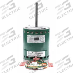 GENTEQ Direct Drive Blower Motor: Evergreen® EM, 48 Frame Size, Belly Band, ECM, Open Air Over, 1 hp (MPN 6110E). Key specifications — Brand: GENTEQ; Manufacturer Part Number: 6110E; Frame Size: 48; Full Load Amps @ 60 Hz: 10.9 A; Includes: Wiring Harness; Nameplate RPM @ 60 Hz: 1,075 RPM; Nameplate Voltage @ 60 Hz: 115V AC; Motor Enclosure: OAO.