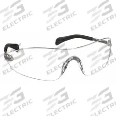 MCR SAFETY Safety Glasses: Clear Lens, Frameless, Scratch-Resistant, Silver Frame, S22 Series (MPN S2210). Key specifications — Brand: MCR SAFETY; Frame Color: Silver; Lens Color: Clear.