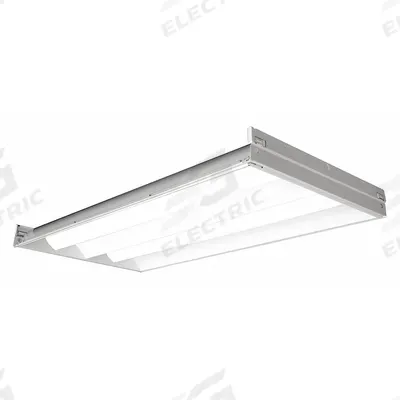 COLUMBIA LIGHTING Recessed Troffer: 4 ft Lg, 2 ft Wd, 4,600 lm, 4000K, 37.3 W - 2 ft. x 4 ft. LED Center-Basket Troffers