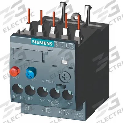 Siemens Overload Relay: Thermal Protection, 3 Poles, 1NO/1NC, Frame Size S00 - IEC Thermal Overload Relays
