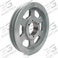 APPROVED VENDOR V-Belt Pulley: B200, 2 Groove, 20.35 in OD, Bushed Bore, SF, Quick Detachable (MPN 2002B). Key specifications — Pulley Industry Number: B200; Pitch Diameter: 19.6 in (4L, A); For Belt Section (broad, with similar types): 4L, A, or AX.