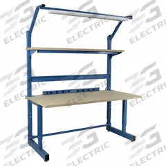 BENCHPRO Workbenches: Adj Ht, Particleboard, 72 in x 30 in, 1,000 lb Overall Load Capacity, Blue (MPN DPBC-6). Key specifications — Brand: BENCHPRO; Height Adjustability: Adjustable Height.