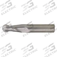 CLEVELAND Ball End Mill: Carbide, 2 Flute, 1/16" Mill Dia, 1/8" LOC, 1-1/2" OAL (MPN C60916)