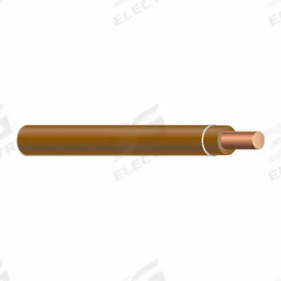 SOUTHWIRE Wire: Copper, 12 AWG, 1 Conductors, Solid, Brown, 2,000 ft Lg - Copper THHN/THWN Building Wires
