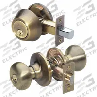 MASTER LOCK Door Locket-Deadbolt Combo: Office Knob Locksets, Brass (MPN BCC0605KA4S). Key specifications — Lockset Style: Biscuit.