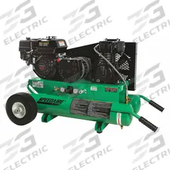 SPEEDAIRE Portable Air Compressor/Generator: 1 Stage, 6 1/2 hp Engine, Honda, 8 gal Air Tank, Recoil (MPN AG1-PH65-08G). Key specifications — attr50858: Honda; attr50864: Recoil; attr50844: SPEEDAIRE.