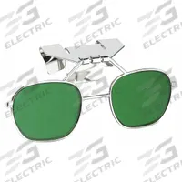 UVEX BY PIP Clip-On Eyewear: Green Lens Color, Scratch-Resistant, Clip-On Mounting, X-Ray Detectable (MPN 32-8LFFW4-0000). Key specifications — Lens Color: Green; Mounting Style: Clip-On; Frame Color: Silver; Frame Features: X-Ray Detectable.