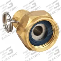 SANI-LAV Swivel Nozzle and Hose Adapter: Brass, Brass, 1 7/8 in Overall Lg, GHT (MPN N11). Key specifications — Inlet Connection Type: GHT; Brand: SANI-LAV; Color/Finish: Brass; Includes: Trigger Lock Ring; Material: Brass; Product Type: Hose Swivel Adapter.