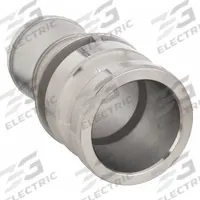 Cam and Groove Adapter: 1 in Coupling Size, 250 psi Max. Working Pressure @ 70 F, Male Hose Shank (MPN 3LX06). Key specifications — Fitting Type: Male Hose Shank; Includes Locking Arm: No; Body Material: 316 Stainless Steel; Brand: APPROVED VENDOR.