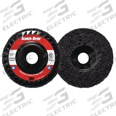 SCOTCH-BRITE Non-Woven Depressed Center Disc: 4 1/2 in x 7/8 in, Silicon Carbide, Extra Coarse (MPN 61500303047). Key specifications — Series: XO-DC; Brand: SCOTCH-BRITE.