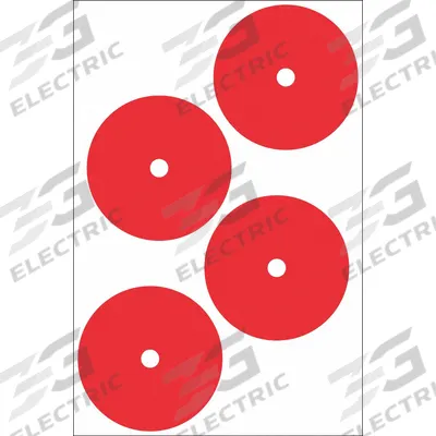 ACCUFORMNMC Gauge Marking Labels: Red, Polyester