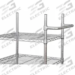 APPROVED VENDOR Shelf Push Handle: 18 in Shelves, 6 in x 18 in x 2 3/4 in, Chrome, Steel (MPN 5GRR2). Key specifications — Compatible Product Type: 18 in Shelves; Finish: Chrome; Material: Steel; Brand: APPROVED VENDOR.