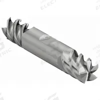CLEVELAND Square End Mill: Carbide, Double End, 5 Flute, 7/16" Mill Dia, 9/16" LOC, 3" OAL (MPN C60105)