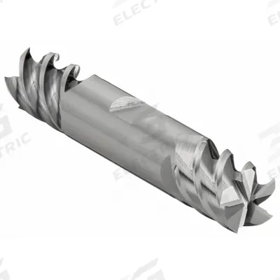 CLEVELAND Square End Mill: Carbide, Double End, 5 Flute, 7/16" Mill Dia, 9/16" LOC - Double-End Carbide Square End Mills