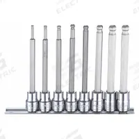WESTWARD Socket Bit Set: 1 - 25 Pieces, 3/8 in Drive Size, 8 Pieces, 3 mm to 10 mm Tip Size Range (MPN 54TM66). Key specifications — attr1216280: Fixed Insert; attr1216283: WESTWARD; attr1225718: 3 mm to 10 mm; attr1227491: 3/8 in.
