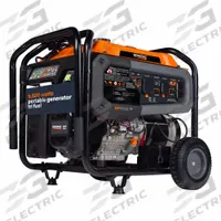 GENERAC Portable Generator: Conventional, Gasoline/Natural Gas/Propane, 9,500 W Running, 120/240V AC (MPN 8061). Key specifications — CARB Compliant: Yes; Includes GFCI Outlets: No; Parallel Configuration Capable: Yes; Rated Voltage: 120/240V AC; Carbon Monoxide (CO) Shutdown: Yes; Generator Brand: Generac.