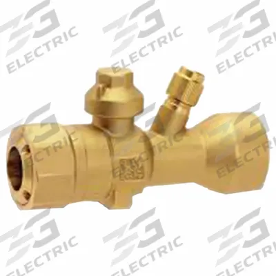Parker Refrigerant Ball Valve: 3/8 in Male Push-to-Connect, Access Port, No Relief Port - Push-to-Connect Refrigeration Ball Valves