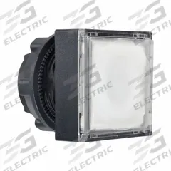 SCHNEIDER Flush Push Button: 22 mm Mounting Size, Non-Metallic, Maintained (MPN ZB5CH313). Key specifications — Brand: SCHNEIDER; Action: Maintained; Series: XB5; Push Button Material Type: Non-Metallic.