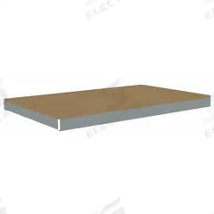 TENNSCO Shelf: 72 in x 30 in, 2,000 lb Load Capacity, Particleboard, Gray, Shelf (MPN ZLCS-7230D). Key specifications — Decking Material: Particleboard; Includes: (4) Beams; Decking Finish: Unfinished; Shelf Configuration: Single Straight; Color: Gray; Frame Material: Steel; Brand: TENNSCO; Frame Finish: Zinc Plated.
