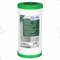 3M AQUA-PURE Water Filter Cartridge: 25 micron, 20 gpm, Polypropylene, 9 3/4 in Overall Ht (MPN 5618904). Key specifications — Brand: 3M AQUA-PURE; Filter Media: Polypropylene.