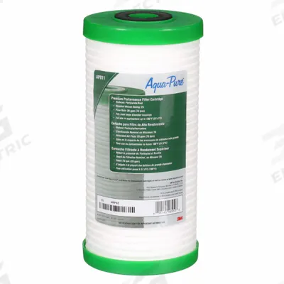 3M AQUA-PURE Water Filter Cartridge: 25 micron, 20 gpm, Polypropylene - Solid Water Filter Cartridges