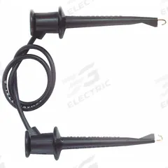 POMONA Test Leads: Black Electrical Current Color, Test Clip, 2 ft Lg, PVC (MPN 5523). Key specifications — Brand: POMONA.