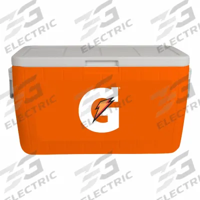 GATORADE Chest Cooler: Orange, 36 Cans, 48 qt Cooler Capacity - Standard Chest Coolers