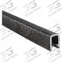 TRIM LOK INC Trim Seal: Double Gripping Finger, 25 ft Overall Lg, PVC Outer, 5/8 in Leg Lg (MPN 1350B2X5/16-25). Key specifications — Standards: UL50E File MH49032; Brand: TRIM LOK INC; Color: Black; Outer Material: PVC; Profile Shape: Double Gripping Finger; _Gripping Style: Double Tongue.