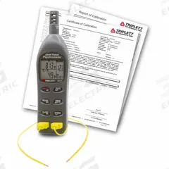 TRIPLETT DUAL INPUT TEMP FOR SUPERHEAT: Onboard, Included, Ambient Temp/Surface Temp, -4°F to 122°F (MPN RHT37-NIST). Key specifications — attr1107597: TRIPLETT; attr1134764: Included.