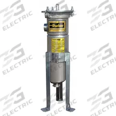 PARKER Bag Filter Housing: 304 Stainless Steel, Bag Trade Size 1, 2 in, NPT, 80 gpm, 175 psi (MPN CBG1S2T). Key specifications — Brand: PARKER; Cover Type: Swing Bolts Closure.