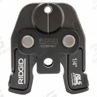RIDGID Cordless Press Tool Jaw: 1/4 in Pipe, Copper, For RLS Press, Compact Tool Types (MPN 55108). Key specifications — attr518773: Jaw; attr518762: Copper; attr518771: Steel; attr518761: RLS Press; attr518760: RIDGID.