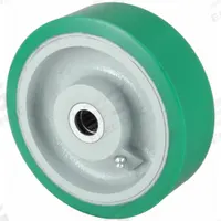 APPROVED VENDOR Caster Wheel: 6 in Wheel Dia., 3 in Wheel Wd, Polyurethane, 2,200 lb Load Rating (MPN 5VJ72). Key specifications — Brand: APPROVED VENDOR; Wheel/Tread Color: Green.