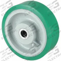 APPROVED VENDOR Caster Wheel: 6 in Wheel Dia., 3 in Wheel Wd, Polyurethane, 2,200 lb Load Rating (MPN 5VJ72). Key specifications — Brand: APPROVED VENDOR; Wheel/Tread Color: Green.