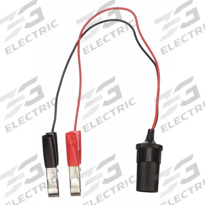 WESTWARD Inverter Cable: 14 AWG, 1 ft Cable Lg - Power Inverter Cables
