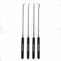 ULLMAN Hook/Pick Set: Steel, Angle/Hook/Straight, 45° Angle/90° Angle/Hook/Straight Tip (MPN CHP4-L). Key specifications — attr1004944: ULLMAN; attr1016102: Steel; attr1016110: Plastic; attr1016098: Hook/Pick Set; attr1016101: 90° Angle; attr1016108: Knurled; attr1034911: Steel.