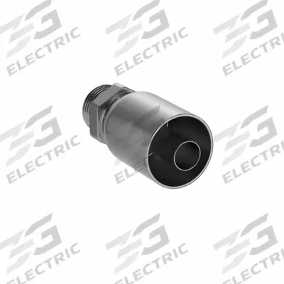 PARKER Hydraulic Crimp Fitting: Steel x Steel, Straight, -12 For Hose Dash Size - Parker Crimp Hydraulic Hose Fittings with SAE Connection