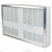 MARKEL PRODUCTS Electric Heavy Duty Wall Heater: Fan Forced, 6,000 W Watt Output, White, 240V AC (MPN H3346T-BMS-W). Key specifications — Wattage Output: 6,000 W; Air Flow: 350 cfm; Brand: MARKEL PRODUCTS; Heating Method: Fan Forced; Nominal Voltage - HVAC: 240V AC; Phase: 1.