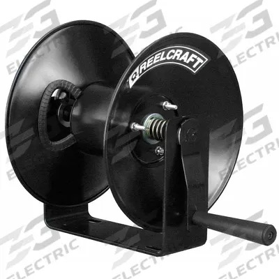 REELCRAFT Hand Crank Hose Reel: 50 ft (1/2 in I.D.), 13 1/4 in L x 16 3/4 in W x 14 3/8 in H - Lightweight Hand-Crank Hose Reels with U-Base