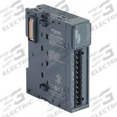 SCHNEIDER ELECTRIC Discrete Output Module: (8) Relay Out (MPN TM3DQ8R). Key specifications — Manufacturer Part Number: TM3DQ8R; Power Required: 24V DC; Product Type: Discrete Output Module; Series: Modicon; Number and Type of Outputs: (8) Relay; Mounting Style: Panel.