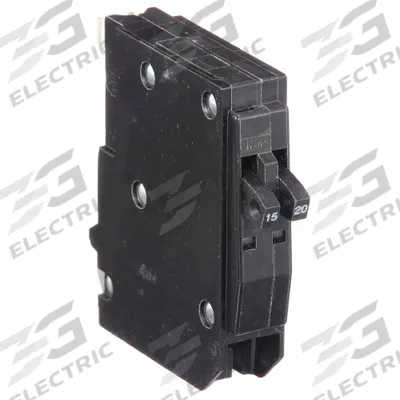 SQUARE D Miniature Circuit Breaker: 15/20 A, 120/240V AC, Single Phase - QOT Series, Plug-In Square D Miniature Circuit Breakers