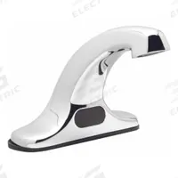 ZURN Sensor Faucet: AquaSense®, Cast Brass, Chrome Finish, Centerset, Battery, 0.5 gpm Flow Rate (MPN Z6915-XL-MV-SH). Key specifications — Brand: ZURN; Includes: Three Supply Hoses for Mixing Valve; Series: AquaSense®.